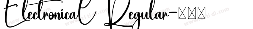 ElectronicaC Regular字体转换